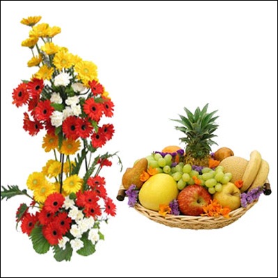"Fruits N Flowers Combo - M06 - Click here to View more details about this Product